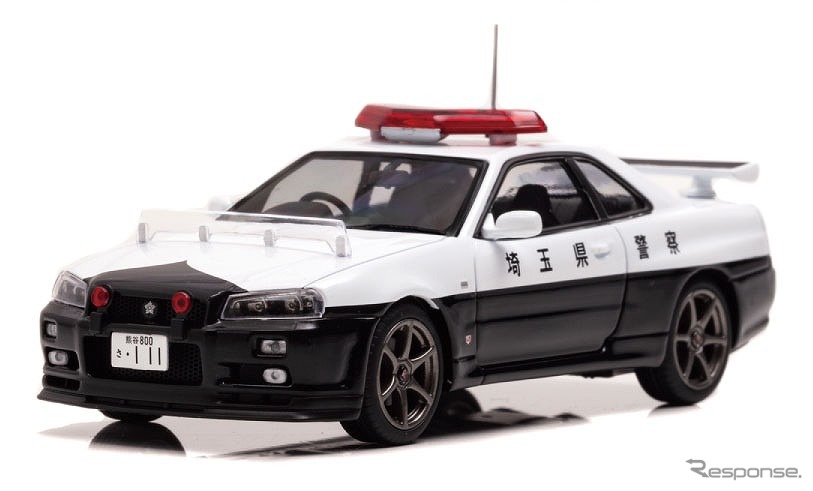 RAI'S 1/43 日産 スカイライン GT-R（BNR34）2001 埼玉県警察高速道路交通警察隊車両（953）