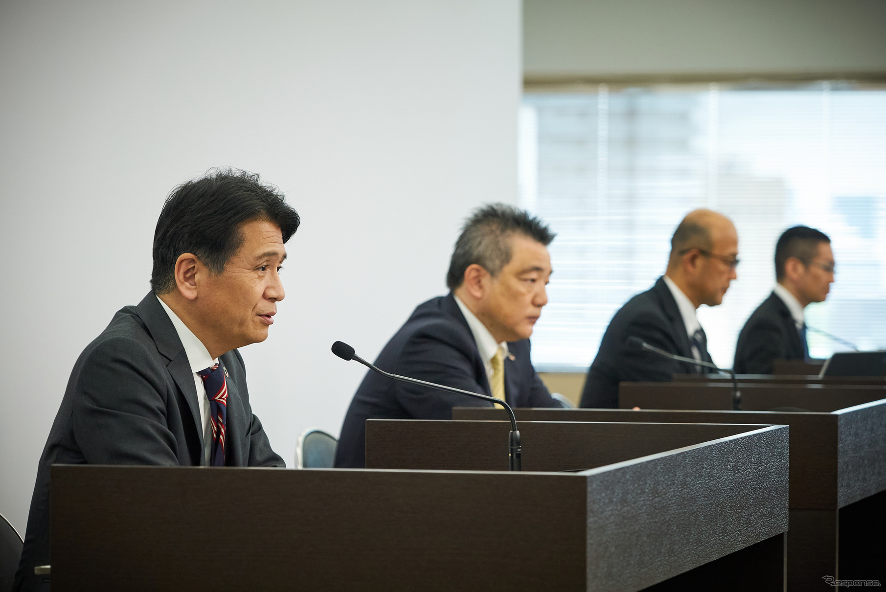 トヨタ自動車の2021年度決算会見の様子