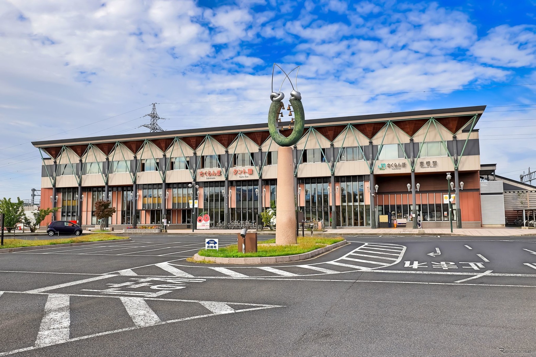 2024年春以降にSuicaの仙台エリアに入る山形県東根市のさくらんぼ東根駅。