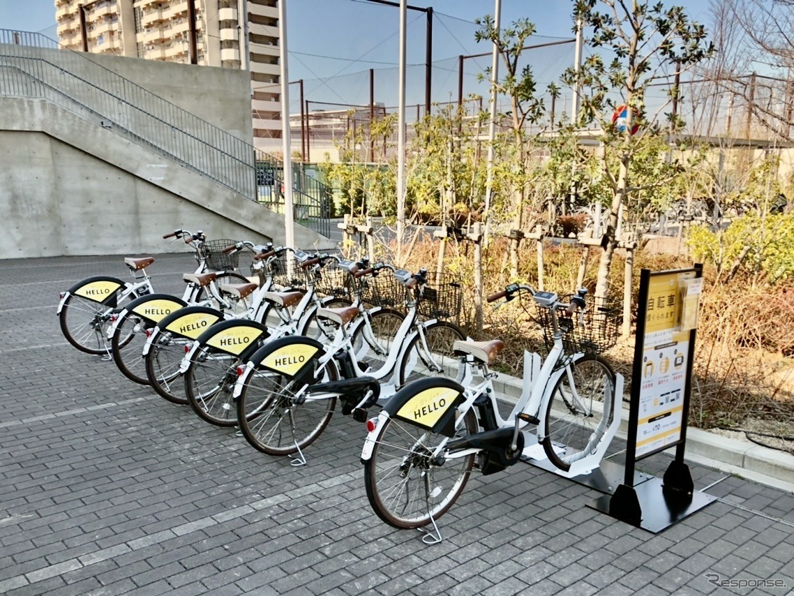 堺市でのシェアサイクルステーション