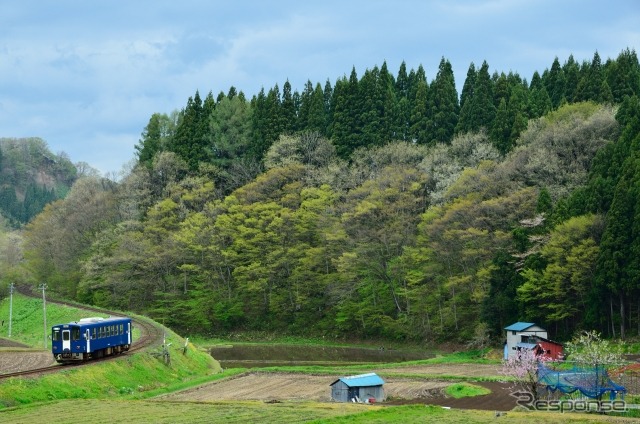 秋田内陸線の列車。