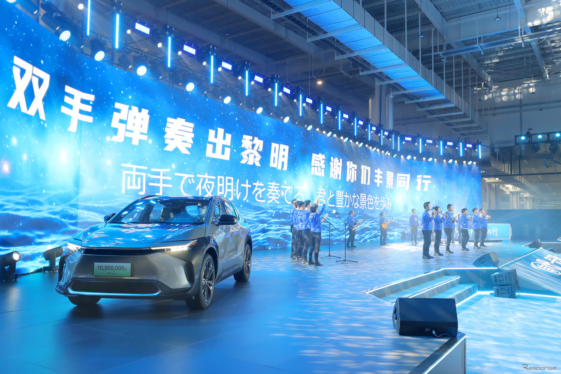 2022年に生産累計100万台を達成した、中国の天津一汽トヨタ自動車