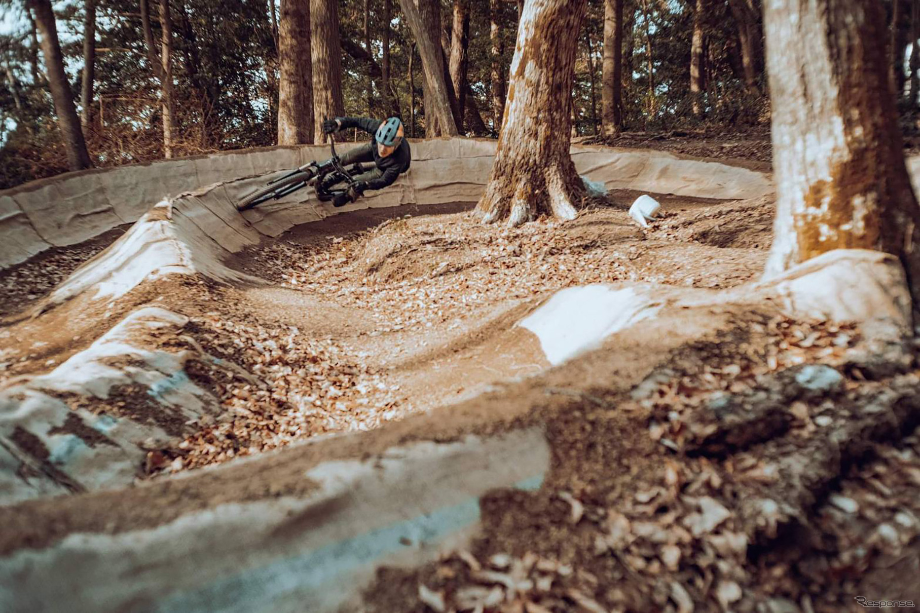 ミリオンペタル バイクパークのMTBコース（静岡県森町）