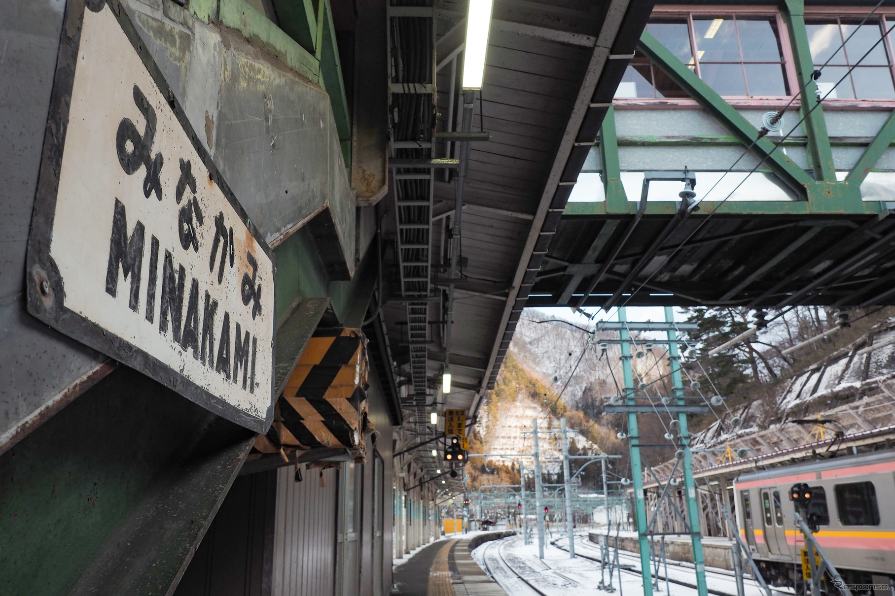 水上駅では13時40分発長岡行きが上越線の下り最終列車となる。