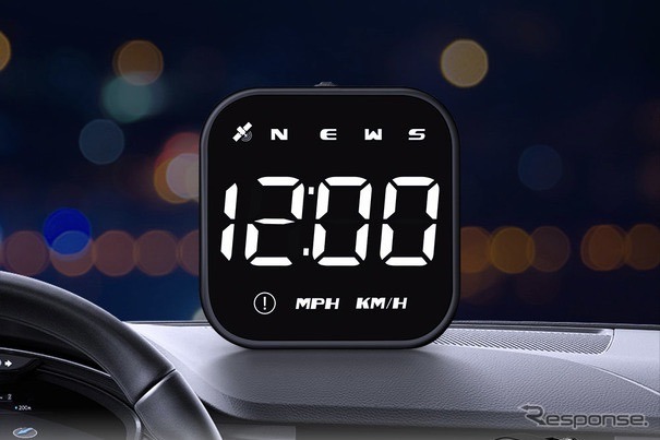 シンプルでコンパクト! どんなクルマにも追加可能なGPS内蔵USBデジタルスピードメーター「M-GPS-V05」が新発売