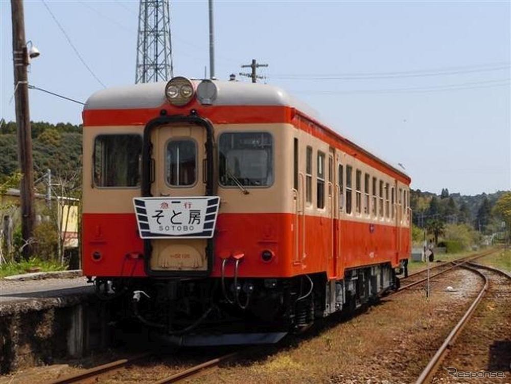 いすみ鉄道唯一の国鉄型となったキハ52 125。