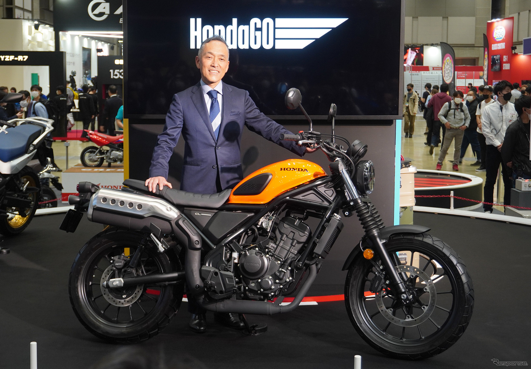 ホンダ CLとホンダモーターサイクルジャパン 室岡克博社長（東京モーターサイクルショー2023）