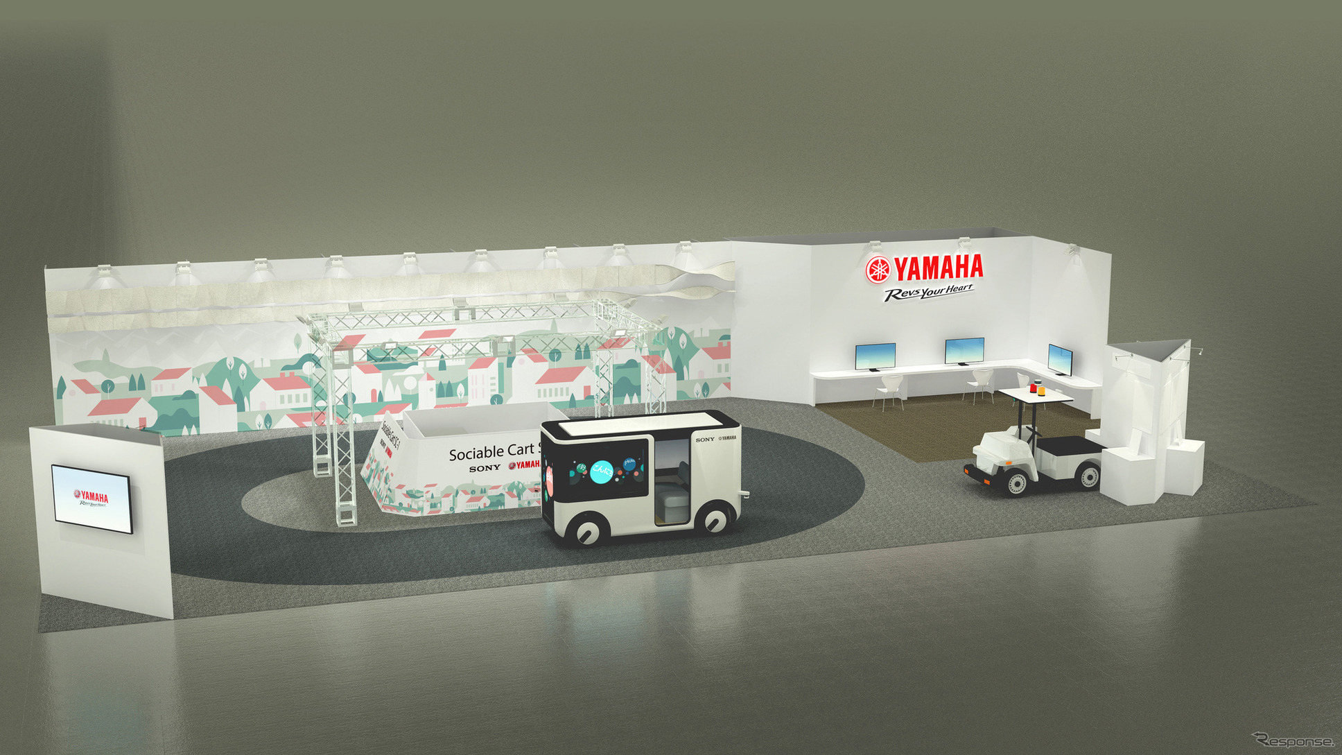 「デジタル技術展」ヤマハ発動機 ブースイメージ