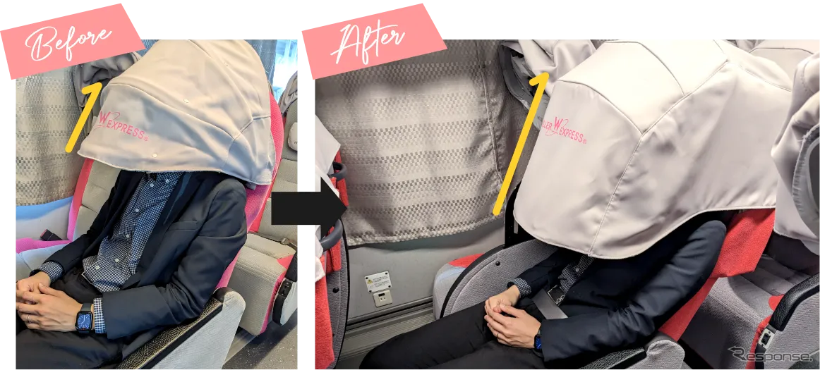 従来よりも約1.5倍サイズアップしプライベート空間が高まった「カノピー」