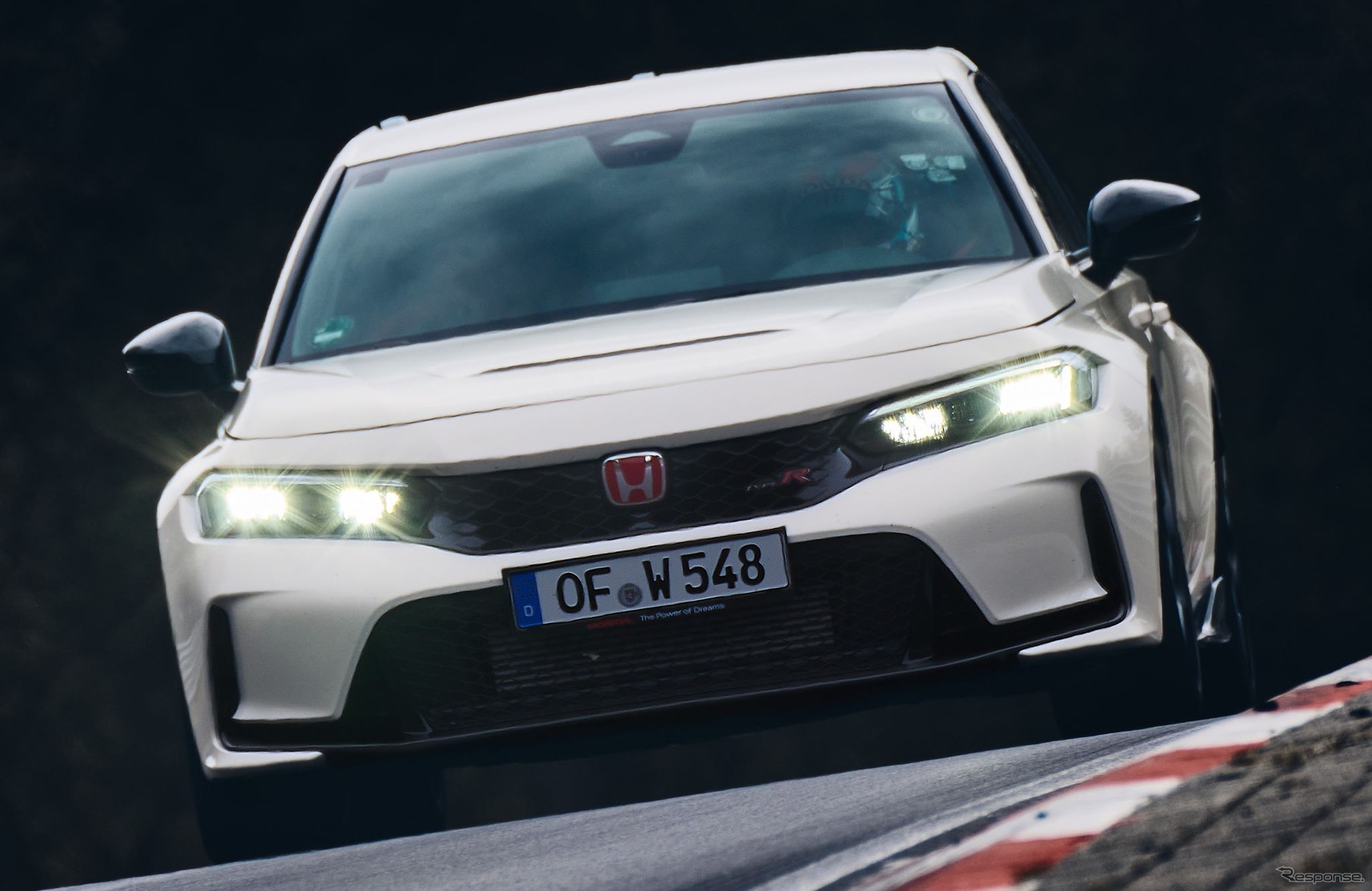 ホンダ・シビック・タイプR 新型のニュル・タイムアタック仕様。これと同じ仕様が「タイプR‐S」になる予定
