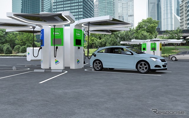 WeCharge急速充電ステーションのイメージ