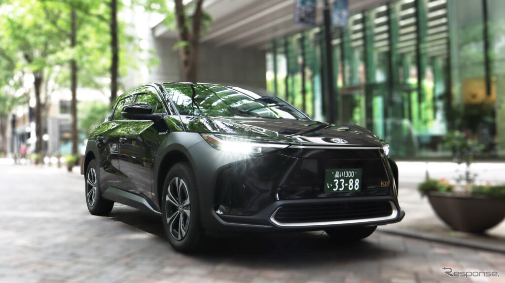 国際ハイヤーが導入したEV「bZ4X」