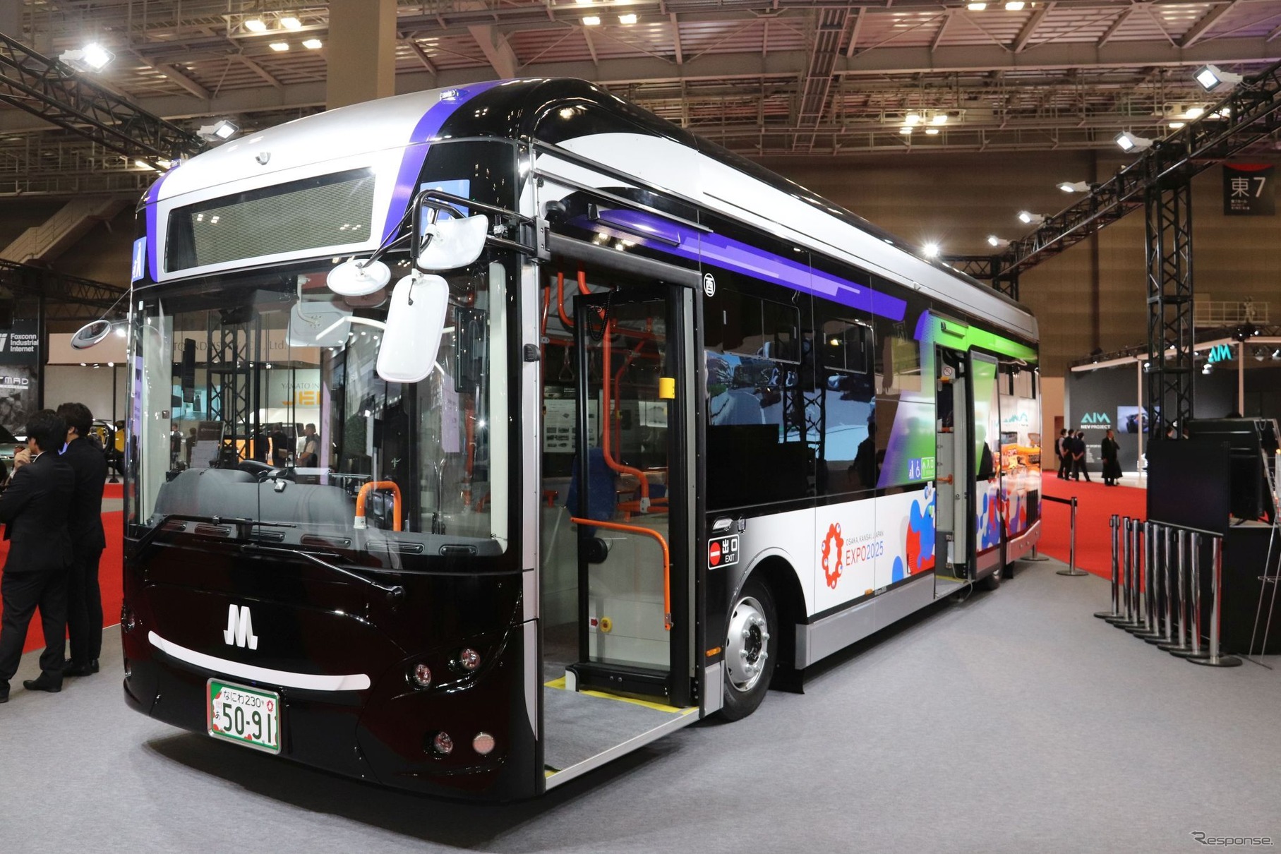 ジャパンモビリティショー：EVモーターズのEV路線バス