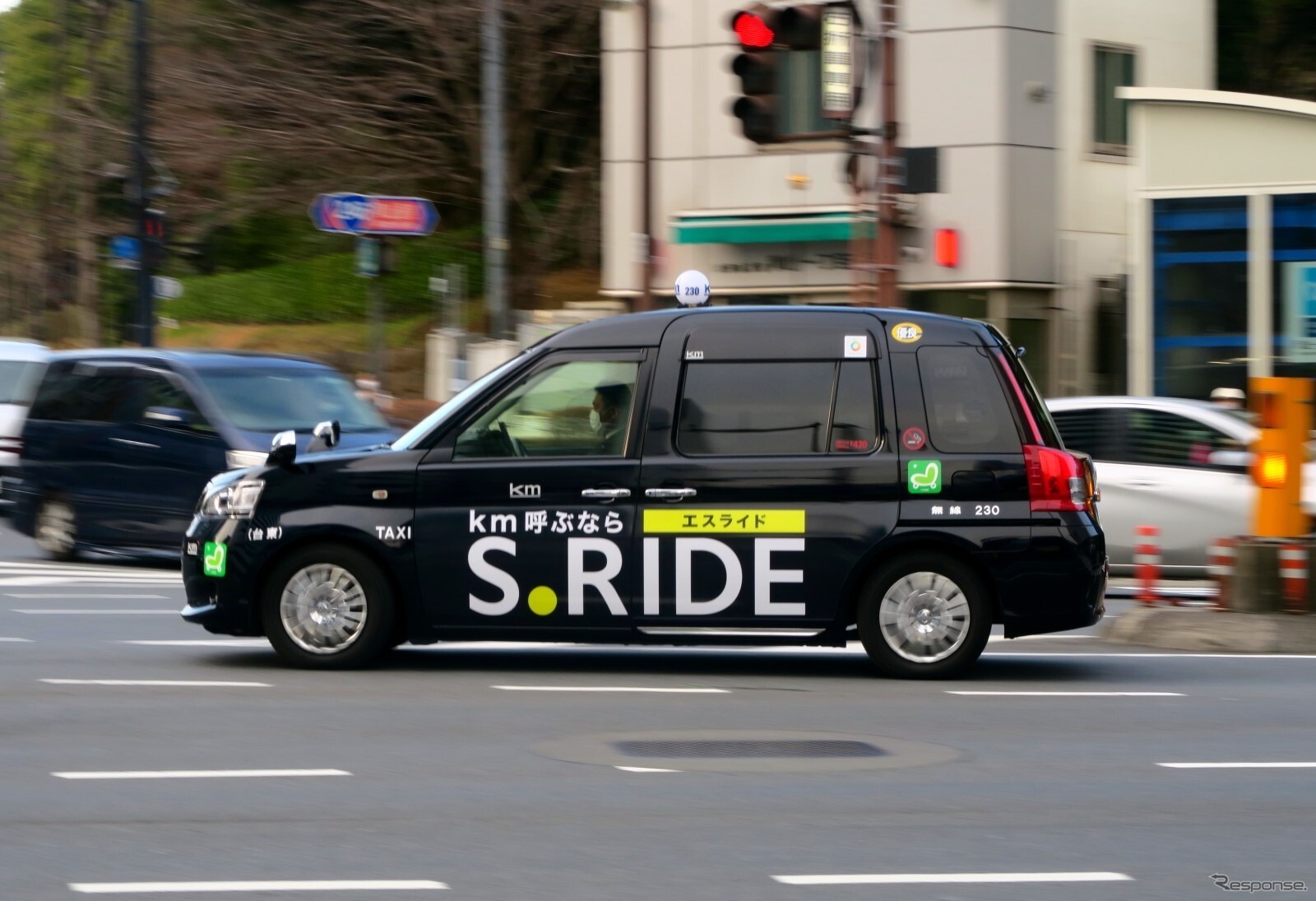 S.RIDEに対応したタクシー車両