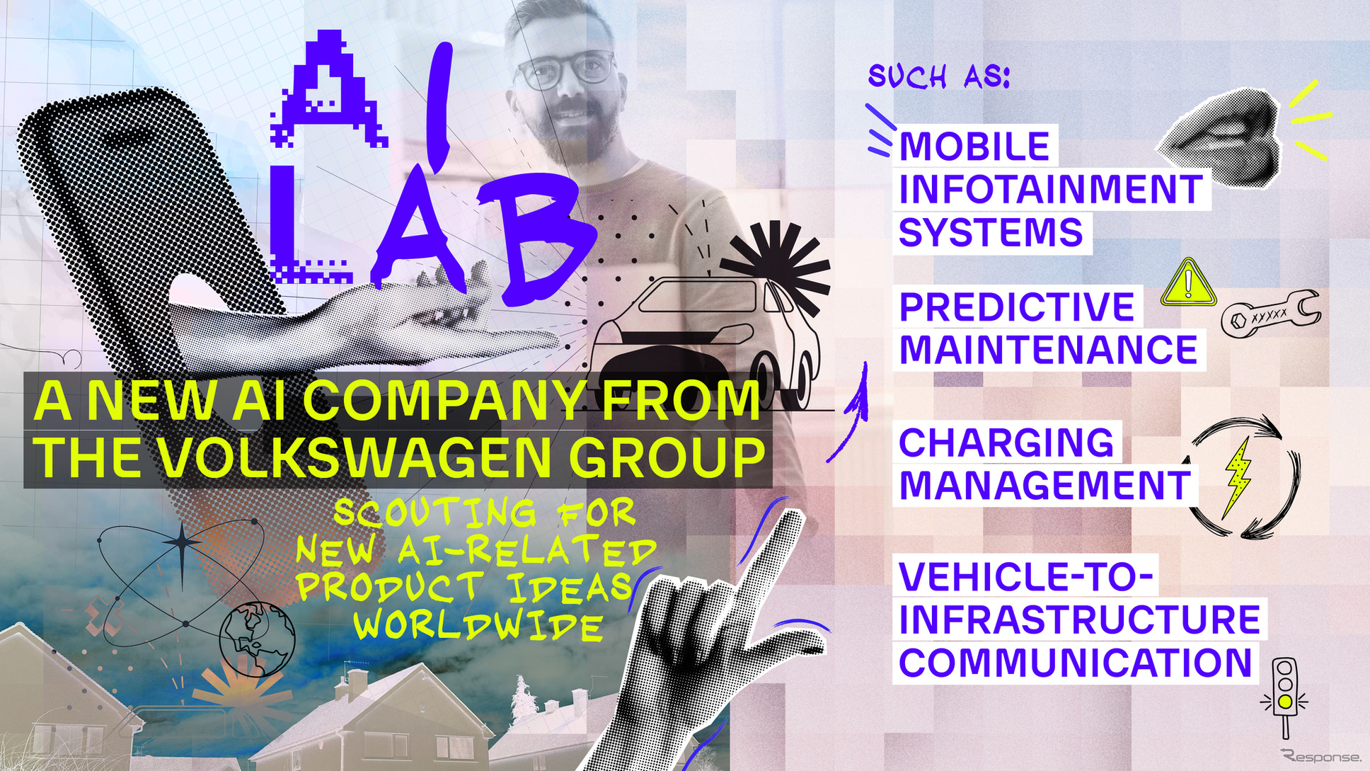 VWグループの「AIラボ」のイメージ