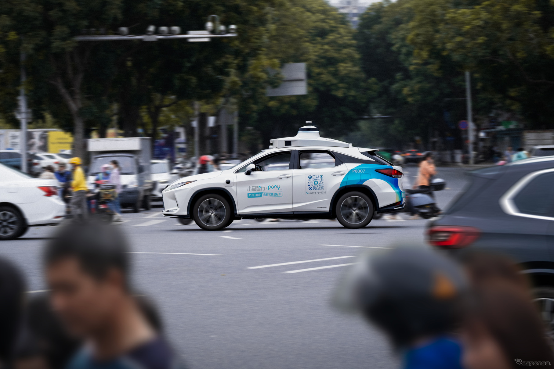 中国で実際に運用されているPony.aiのロボットタクシー