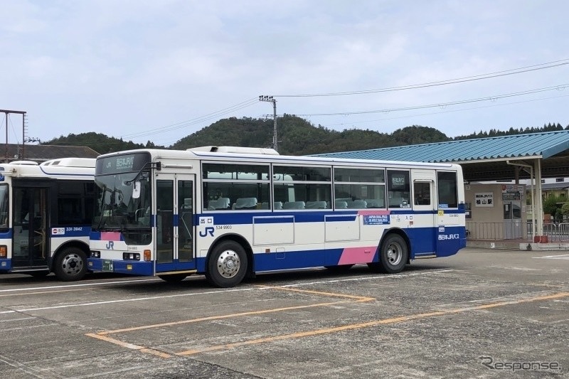 西日本JRバス_ニューエアロスター・京丹波営業所にて