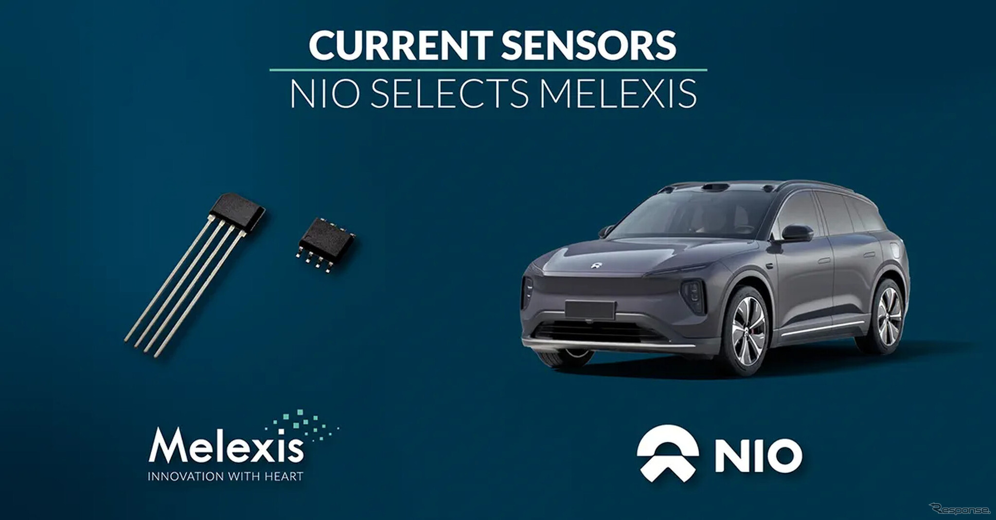NIOのEVのトラクションインバータにメレキシスの最新電流センサーを採用
