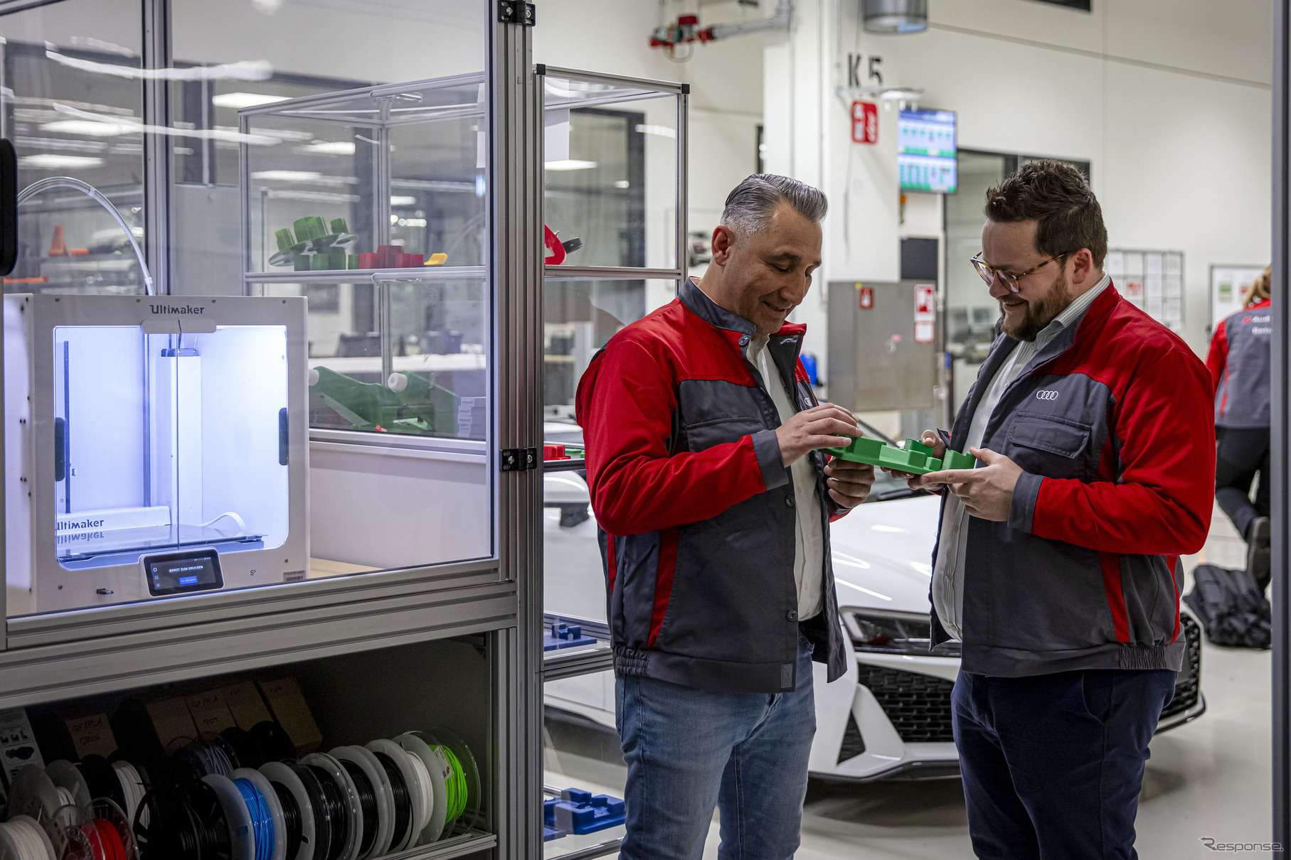 アウディスポーツが『e-tron GT』を生産するドイツ・ベーリンガーホフ工場に3Dプリント技術を導入
