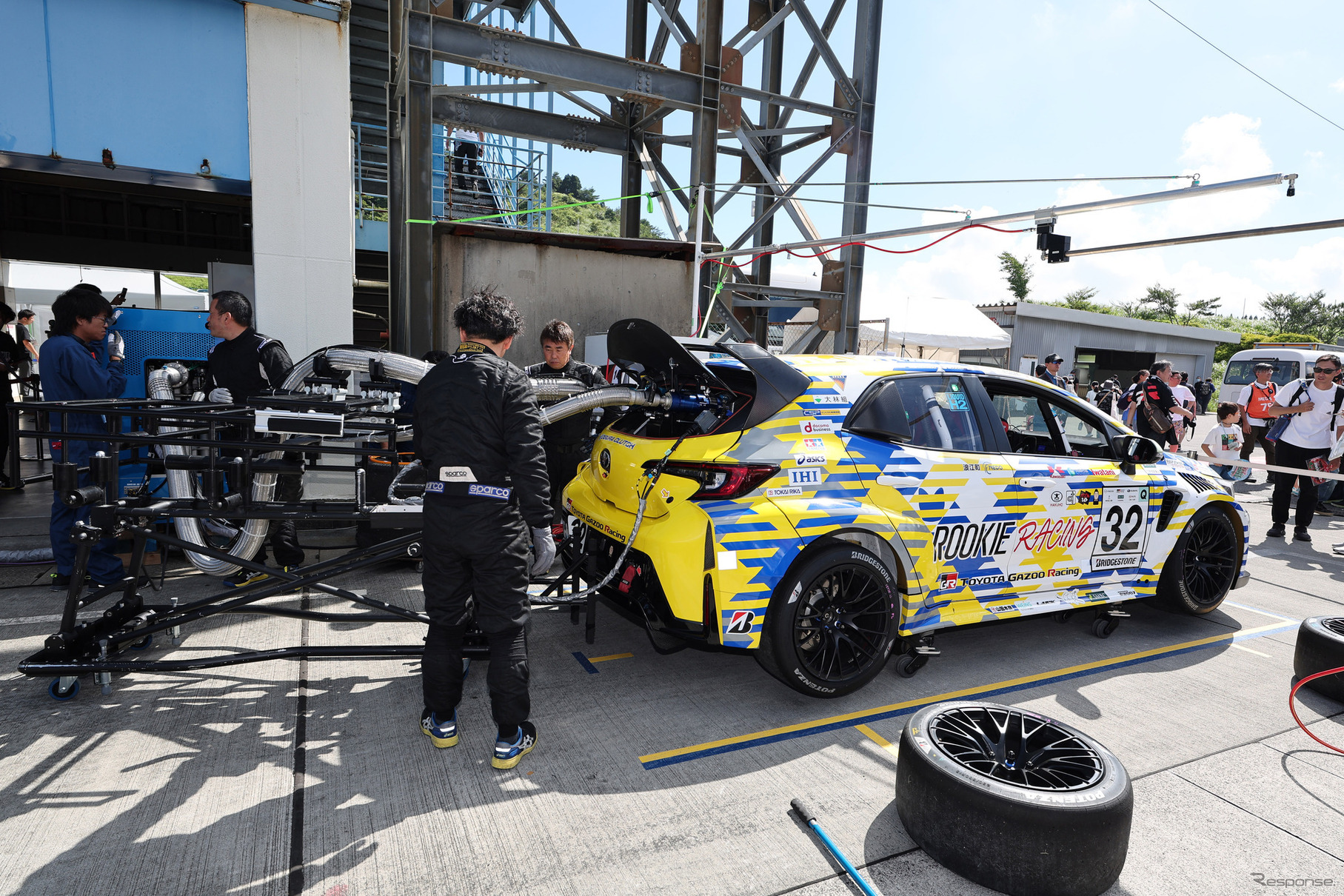 スーパー耐久第4戦を走った水素エンジンカローラ