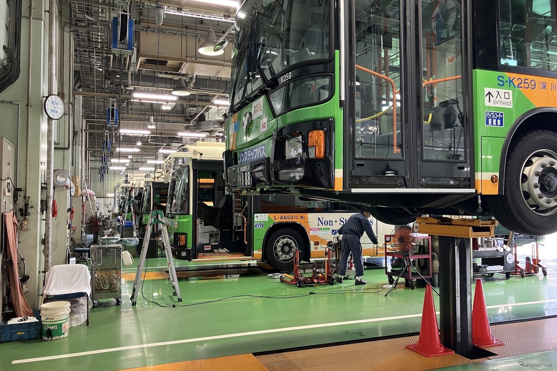 都営バス自動車工場（江東区東雲）