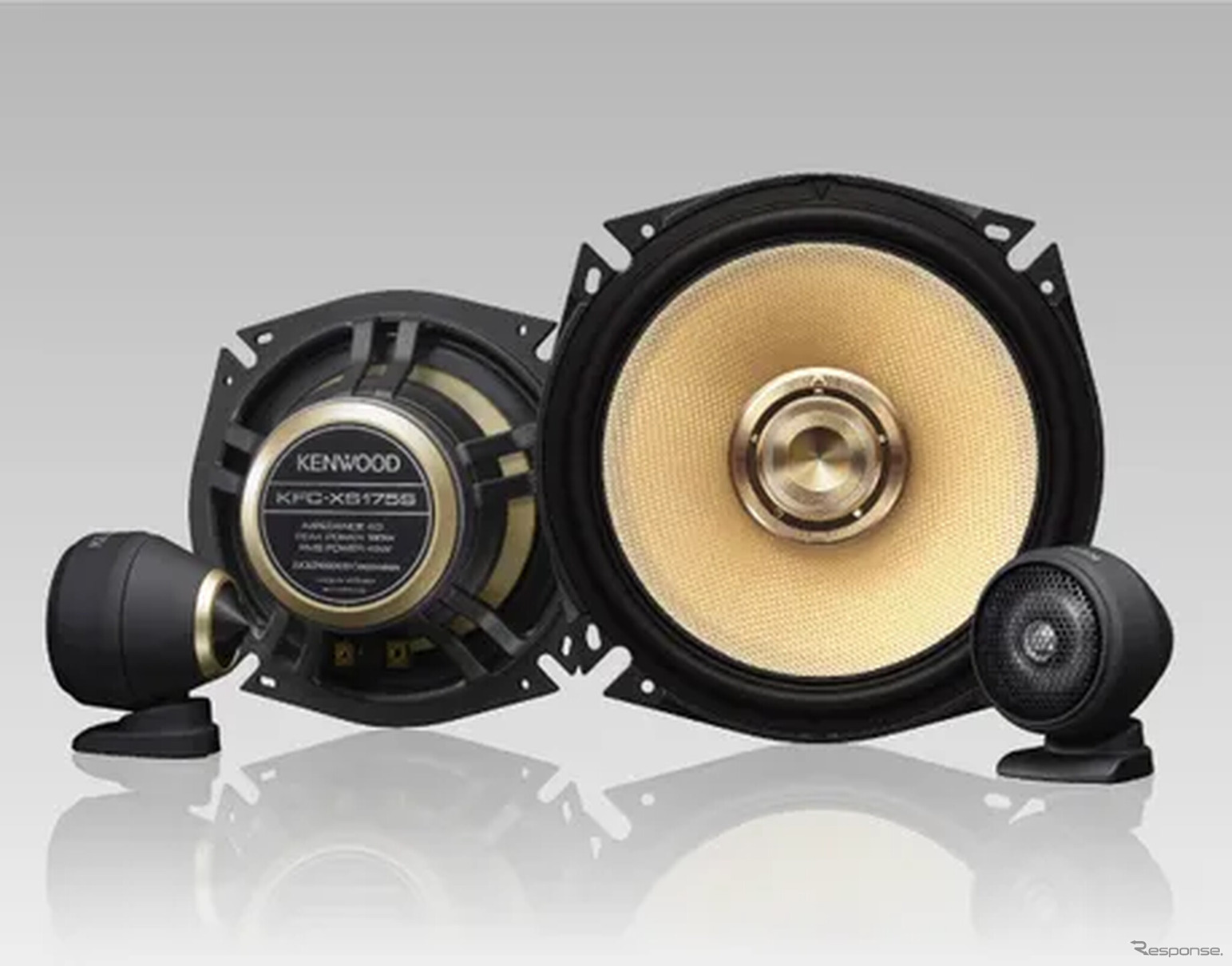 KENWOODブランドの17cm 3wayセパレート カスタムフィット・スピーカー「KFC-XS175S」