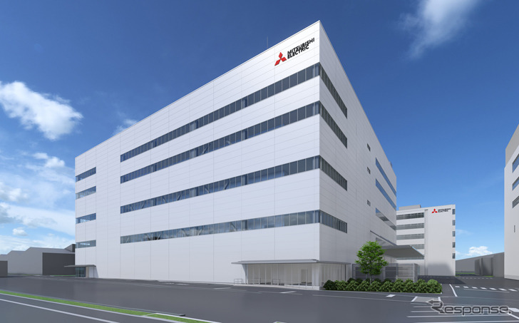 三菱電機が福岡県に建設するパワー半導体モジュール新工場の完成予想イメージ