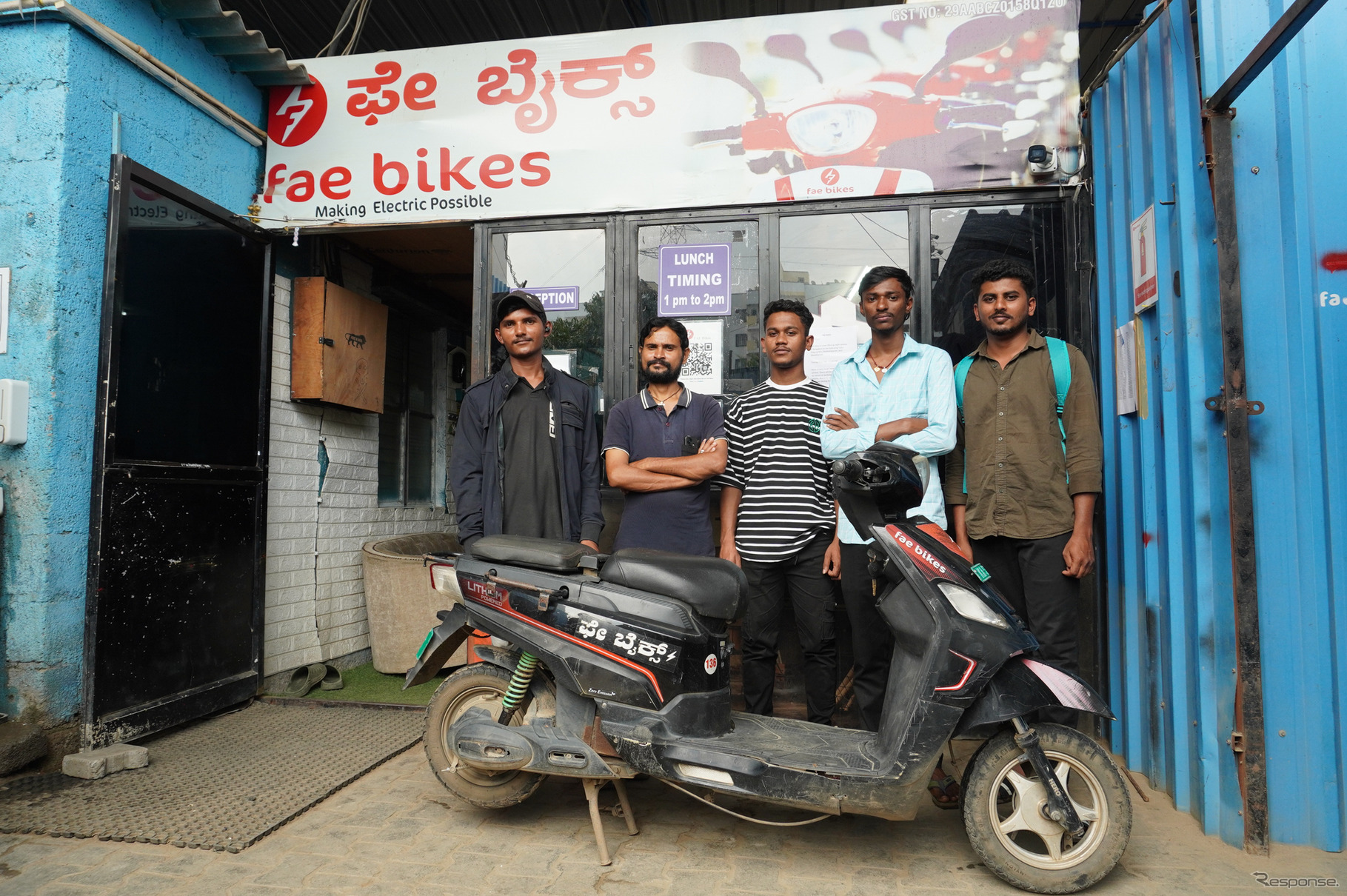 MBSIがバイクを提供するFAEBIKES（フェーバイク）のユーザー。フードデリバリーなどに活用する