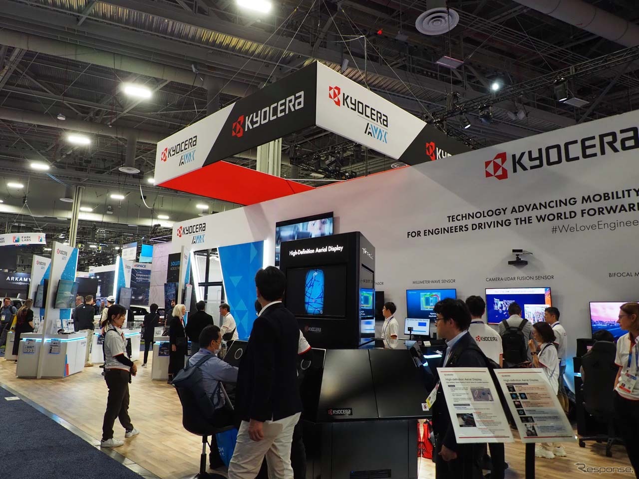 CES 2025、LVCC（ラスベガスコンベンションセンター）のWestHallに出展した京セラ