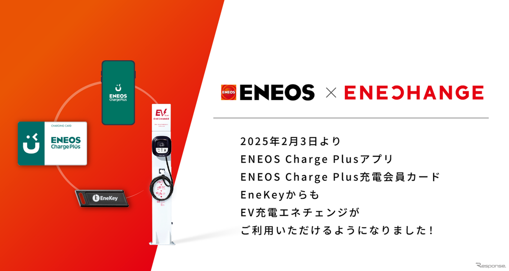 ENEOSがエネチェンジのEV充電器とローミング連携