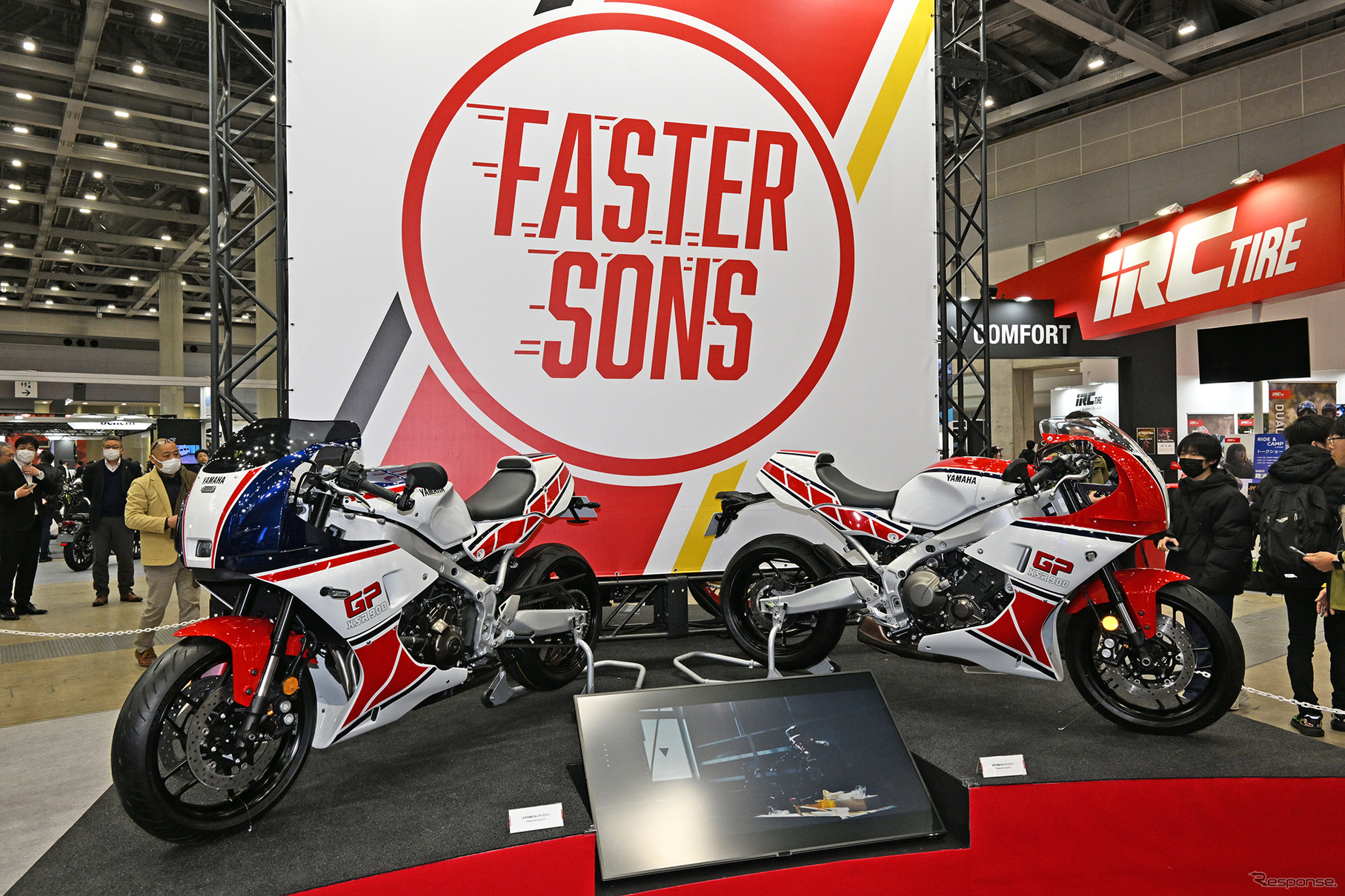 写真は「東京モーターサイクルショー2024」のヤマハ発動機