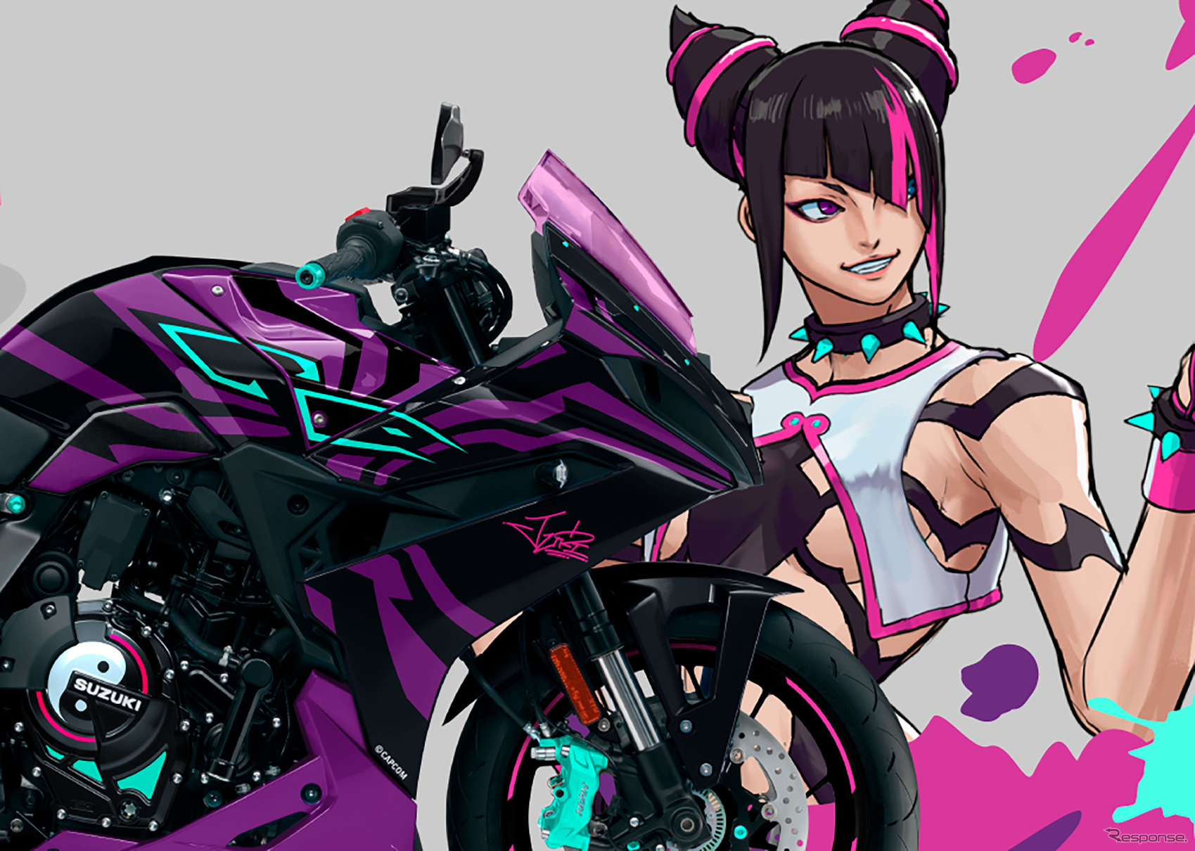 「ストリートファイター6」とコラボレーションしたスズキ『GSX-8R Tuned by JURI』