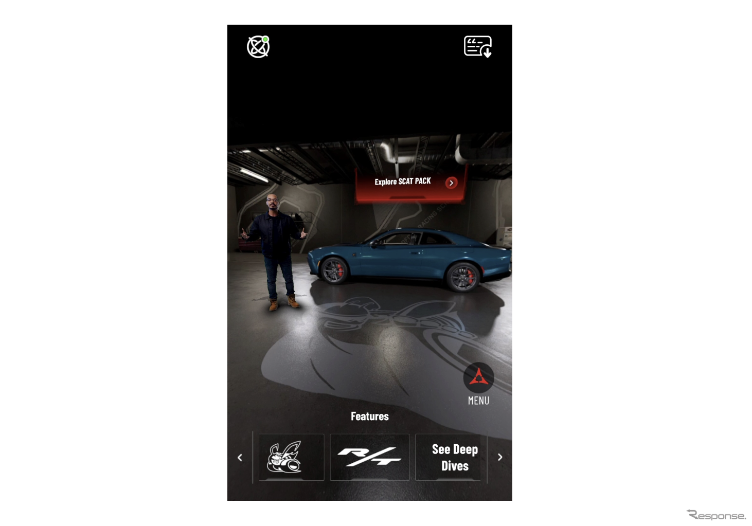 ダッジ『チャージャー』新型をスマホで360度バーチャル体験