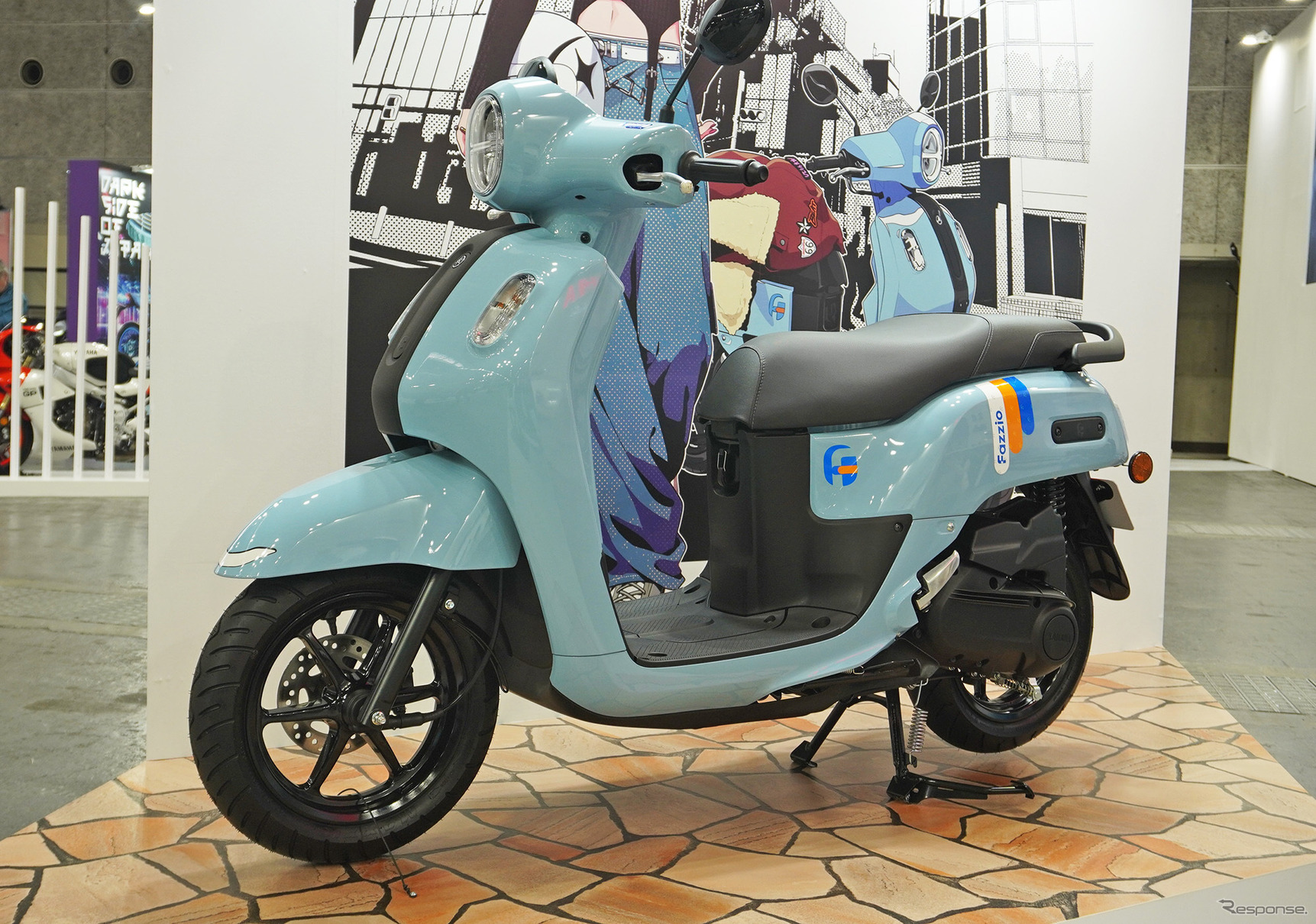 ヤマハがサプライズ公開した125ccスクーター『Fazzio（ファッジオ）』（大阪モーターサイクルショー2025）