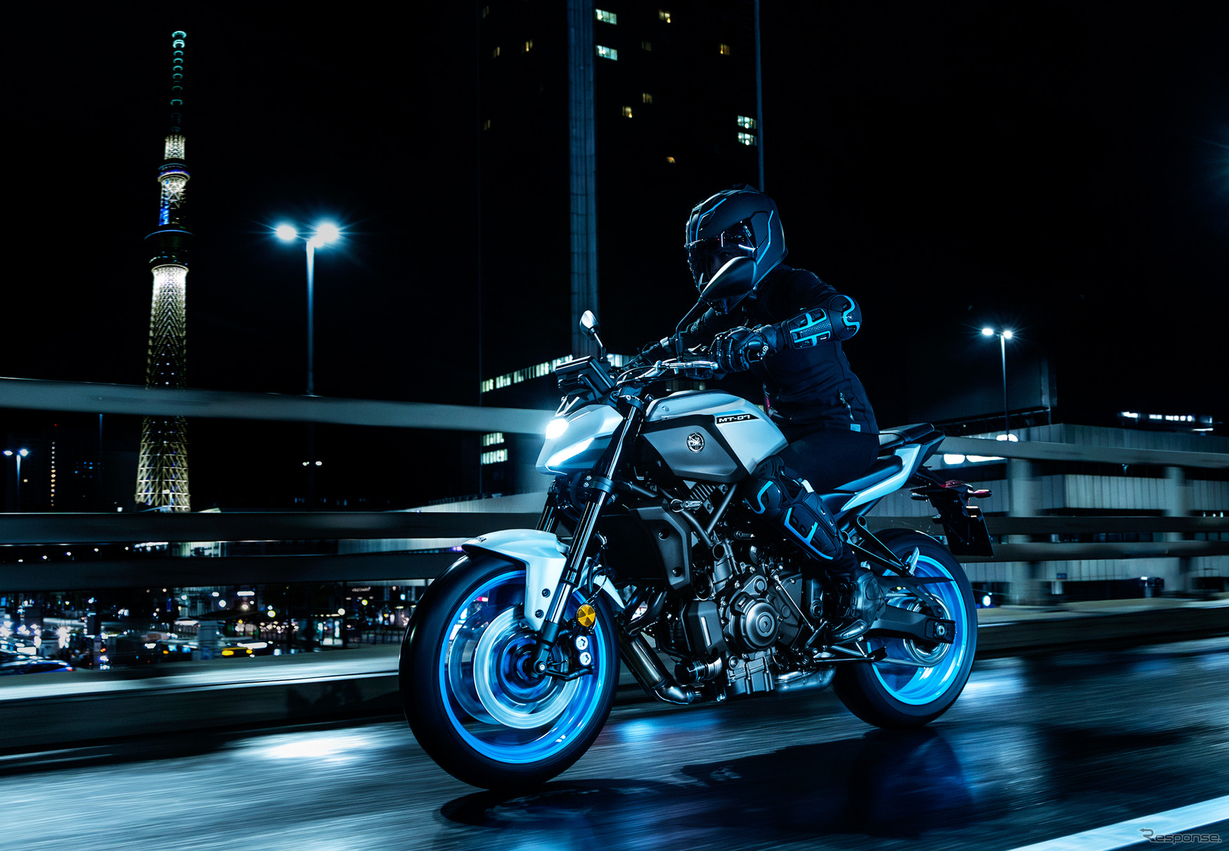 ヤマハが、MTシリーズの世界観を味わえる「The Dark side of Japan Night Meeting 2025」を開催へ。写真は新型MT-07