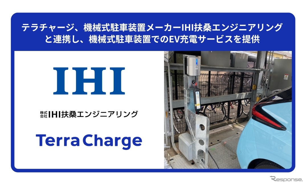 Terra ChargeがIHI扶桑エンジニアリングと連携し、新築物件における機械式駐車装置とEV充電サービス「テラチャージ」の同時提供を開始