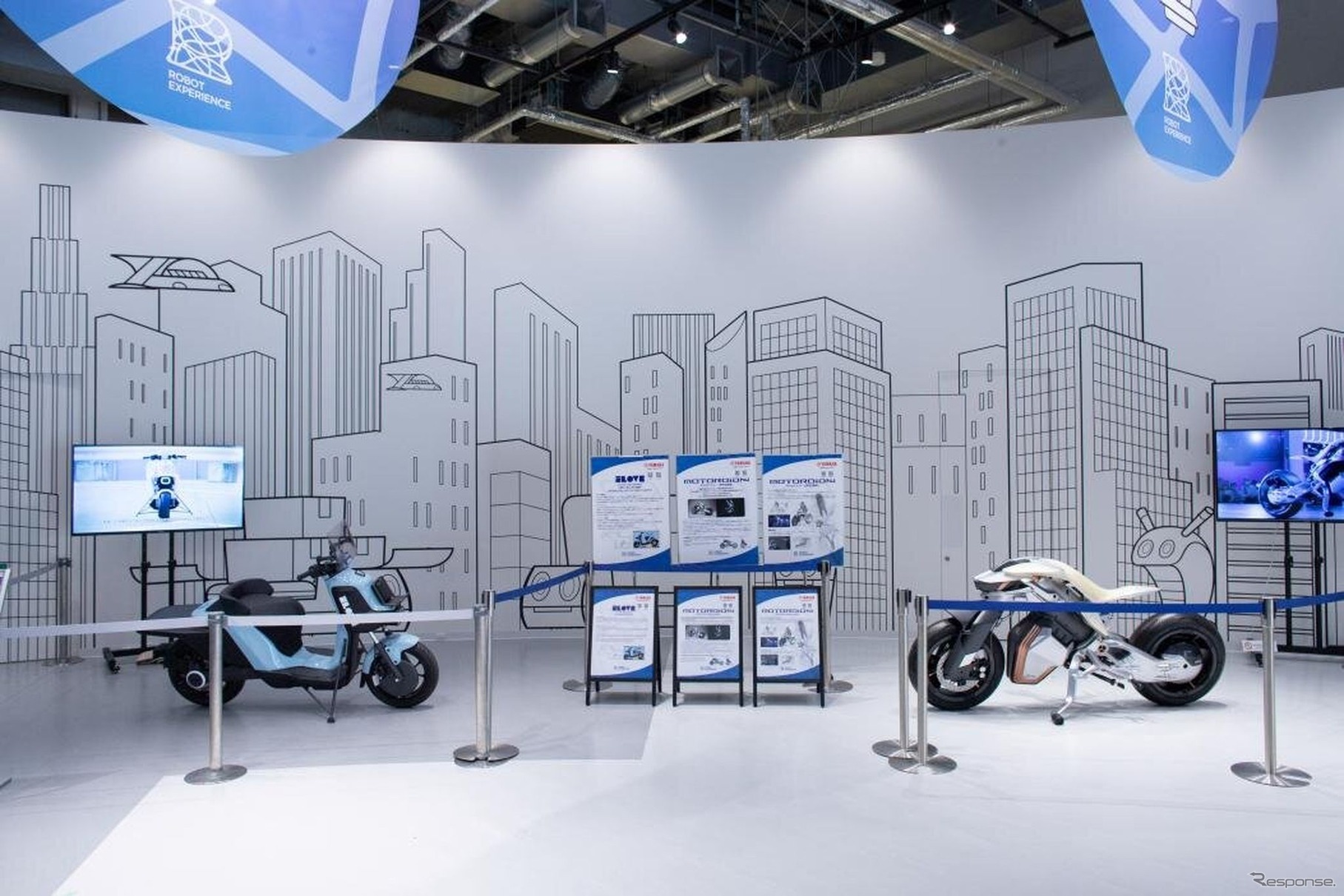 大阪・関西万博2025に展示されるヤマハ「MOTOROiD2」と「ELOVE」