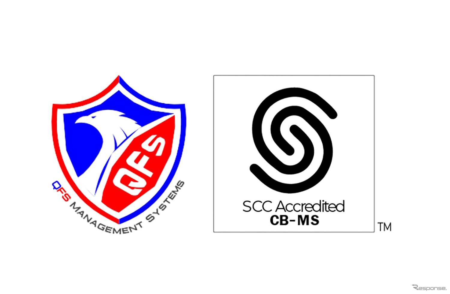 審査機関のQFS Management Systems LLPと認定機関のStandards Council of Canadaのロゴ