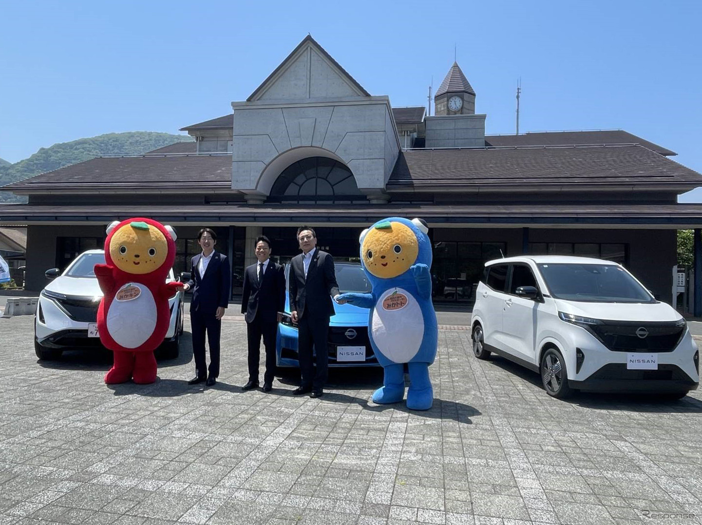 周防大島町と日産、山口日産が電気自動車を活用して脱炭素化と防災力強化に向けて連携