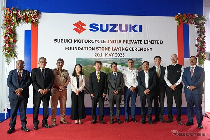 スズキがインド二輪新工場の定礎式を実施