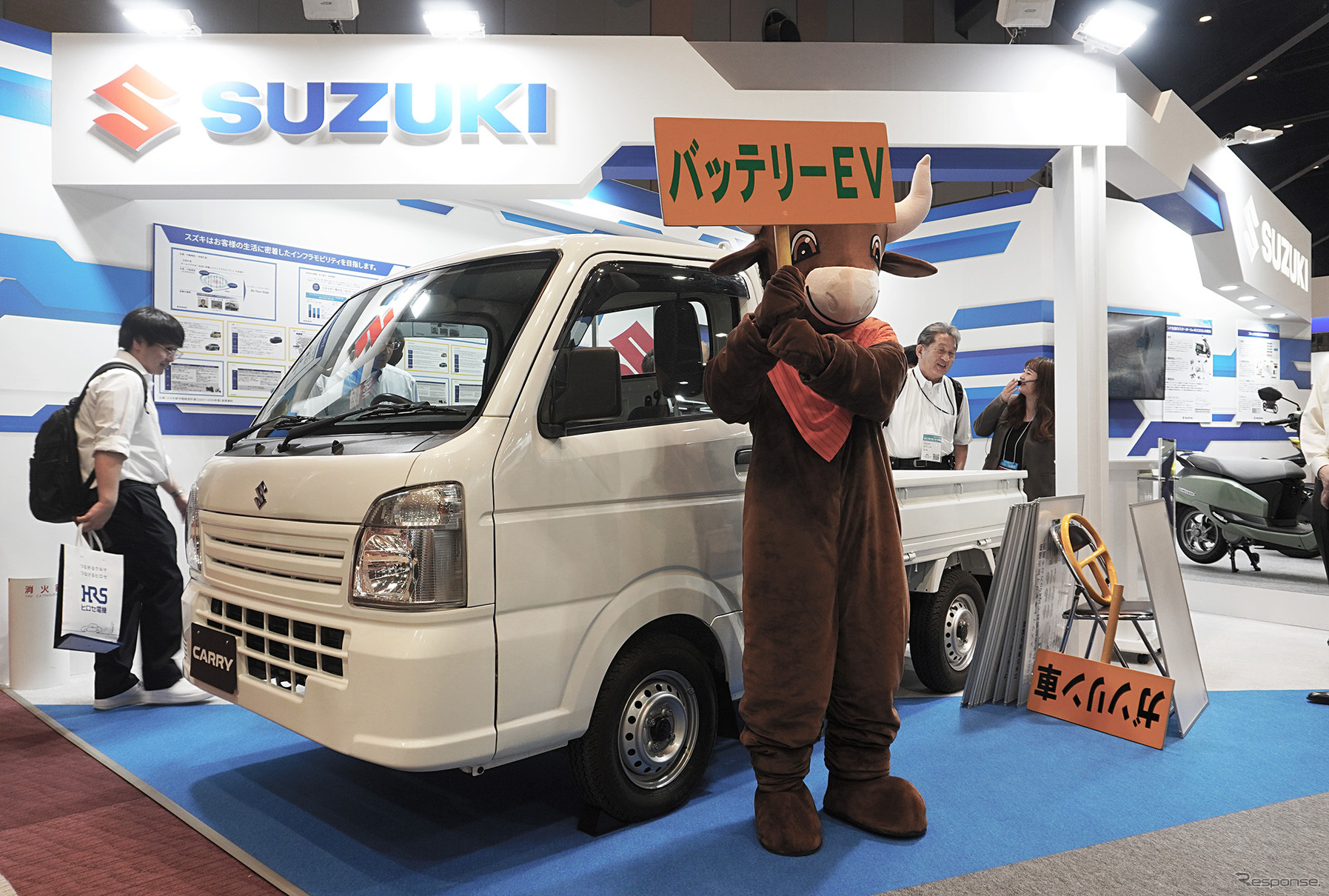 スズキ キャリイをベースとした軽トラックEV（人とくるまのテクノロジー展2025）