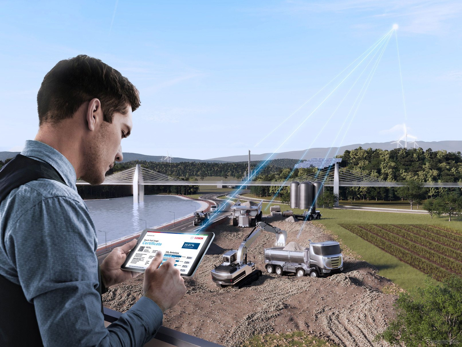 ボッシュが車両での再生可能合成燃料の使用を記録し、CO2削減効果を文書化する新しいソフト開発