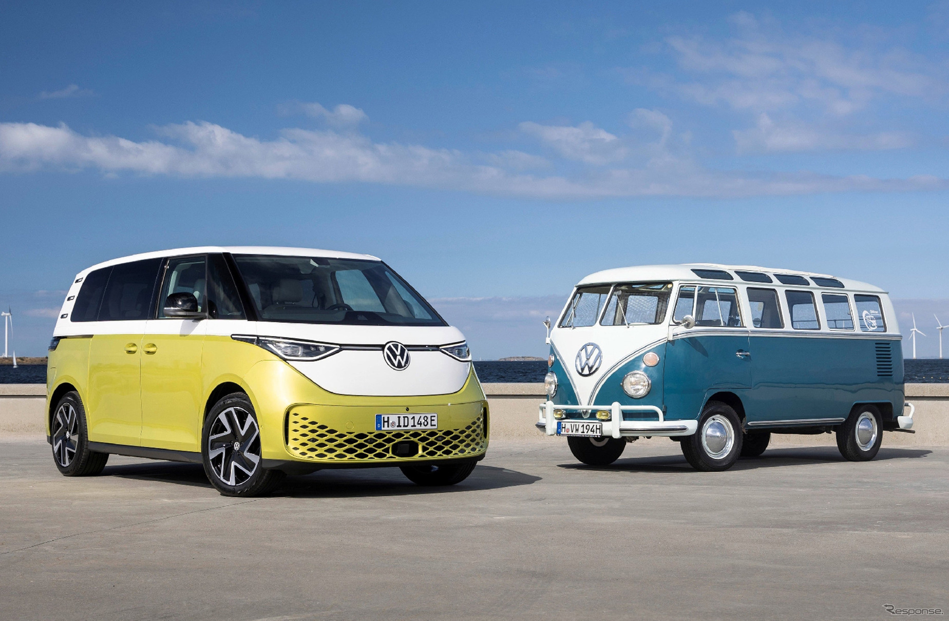 VW『ID. Buzz』と「Type 2」（欧州仕様）