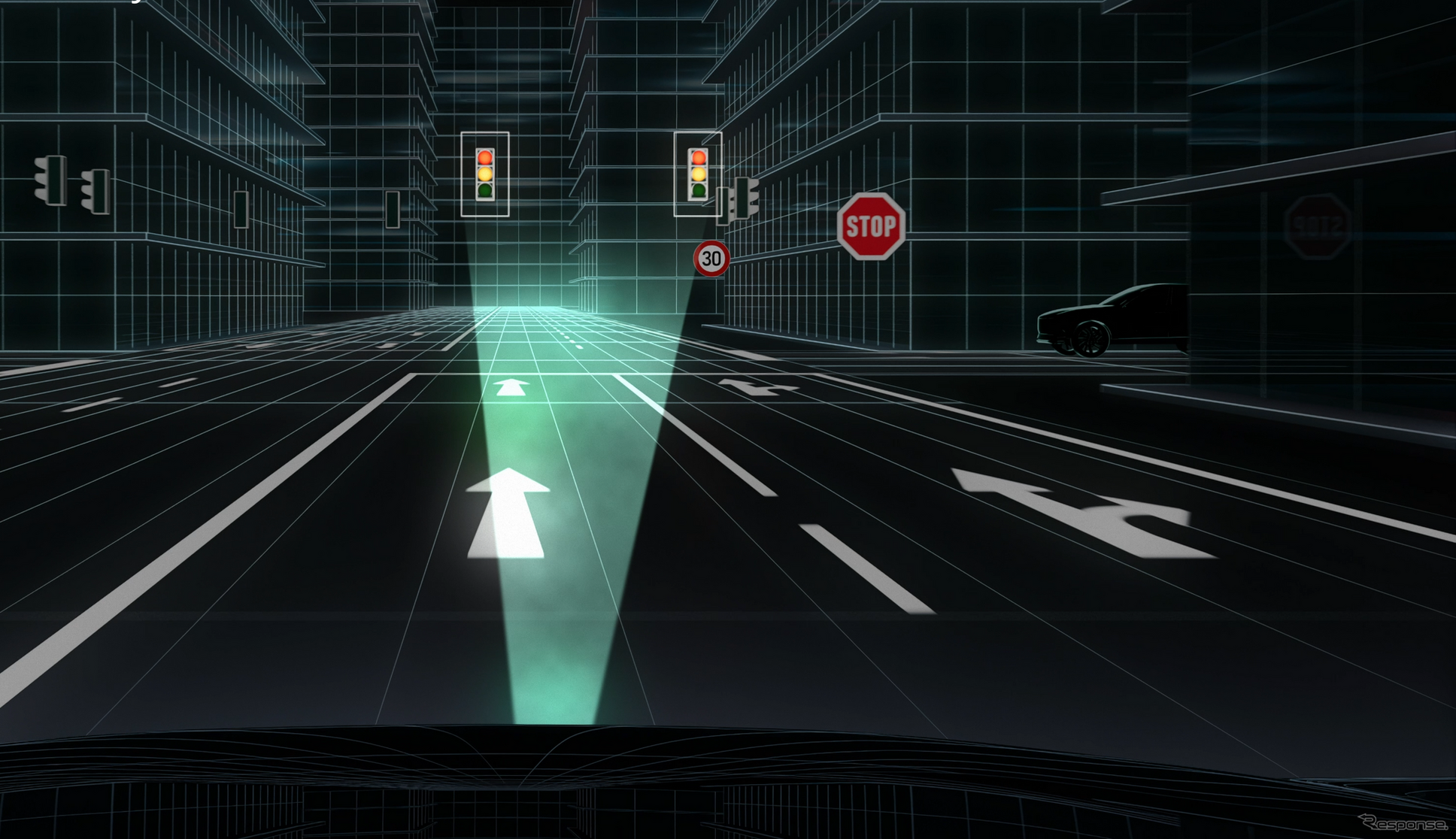 FORVIA HELLAの自動運転向け交通規則エンジンのイメージ