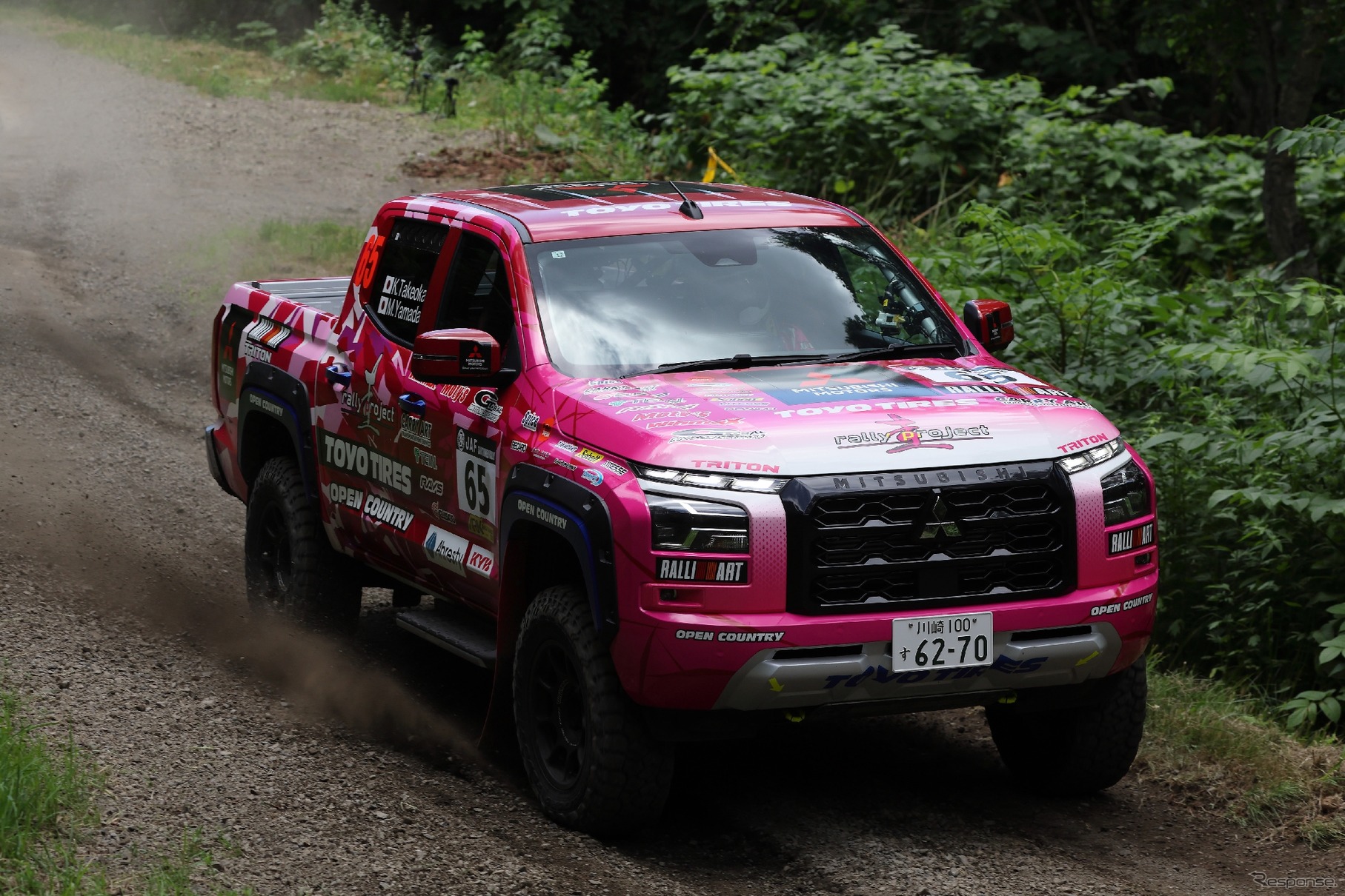 「圭rallyproject」の竹岡圭選手のトライトン