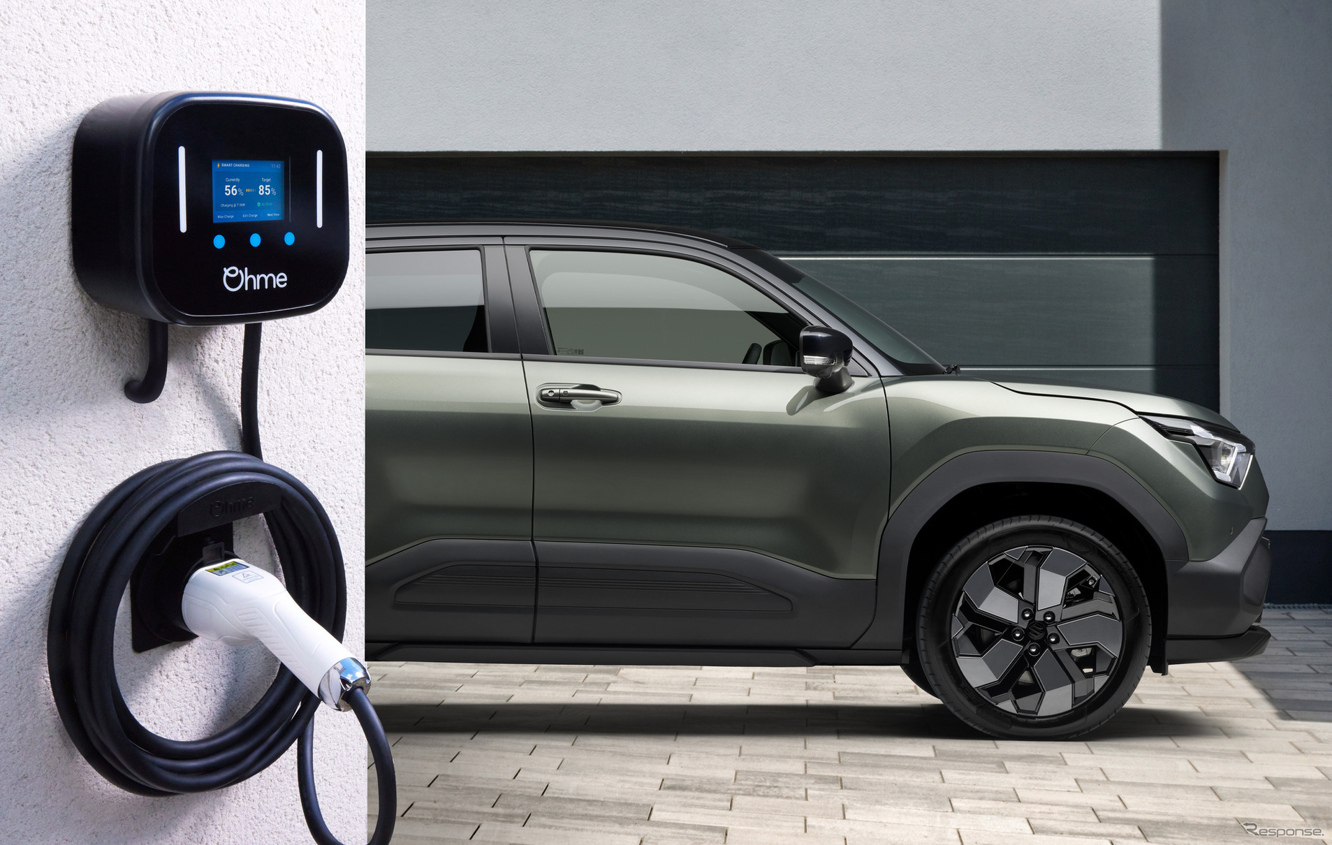 スズキ初のEV『eビターラ』が英スマート充電「オーム」とパートナーシップ締結
