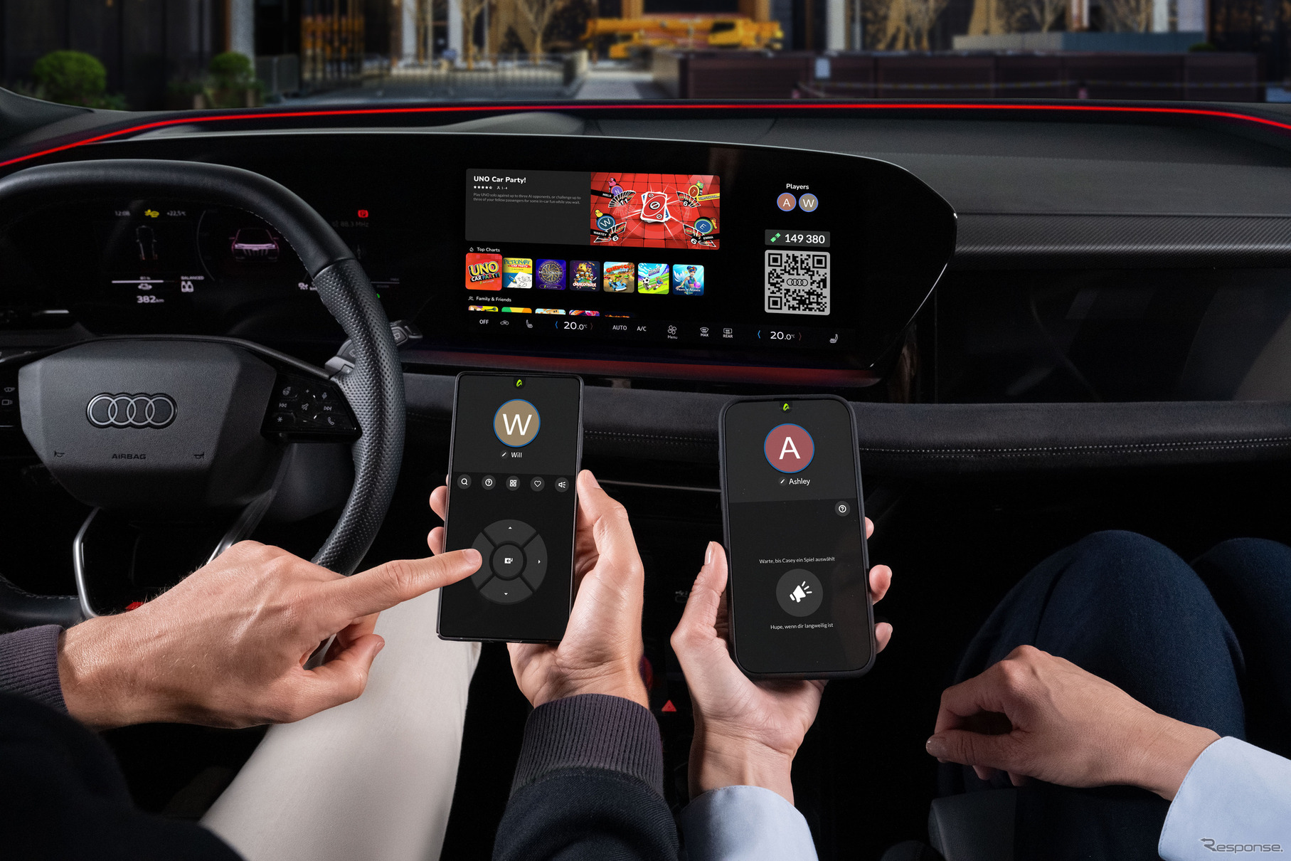 アウディが米国で、車内専用に開発されたゲームプラットフォーム「AirConsole(エアコンソール)」を導入