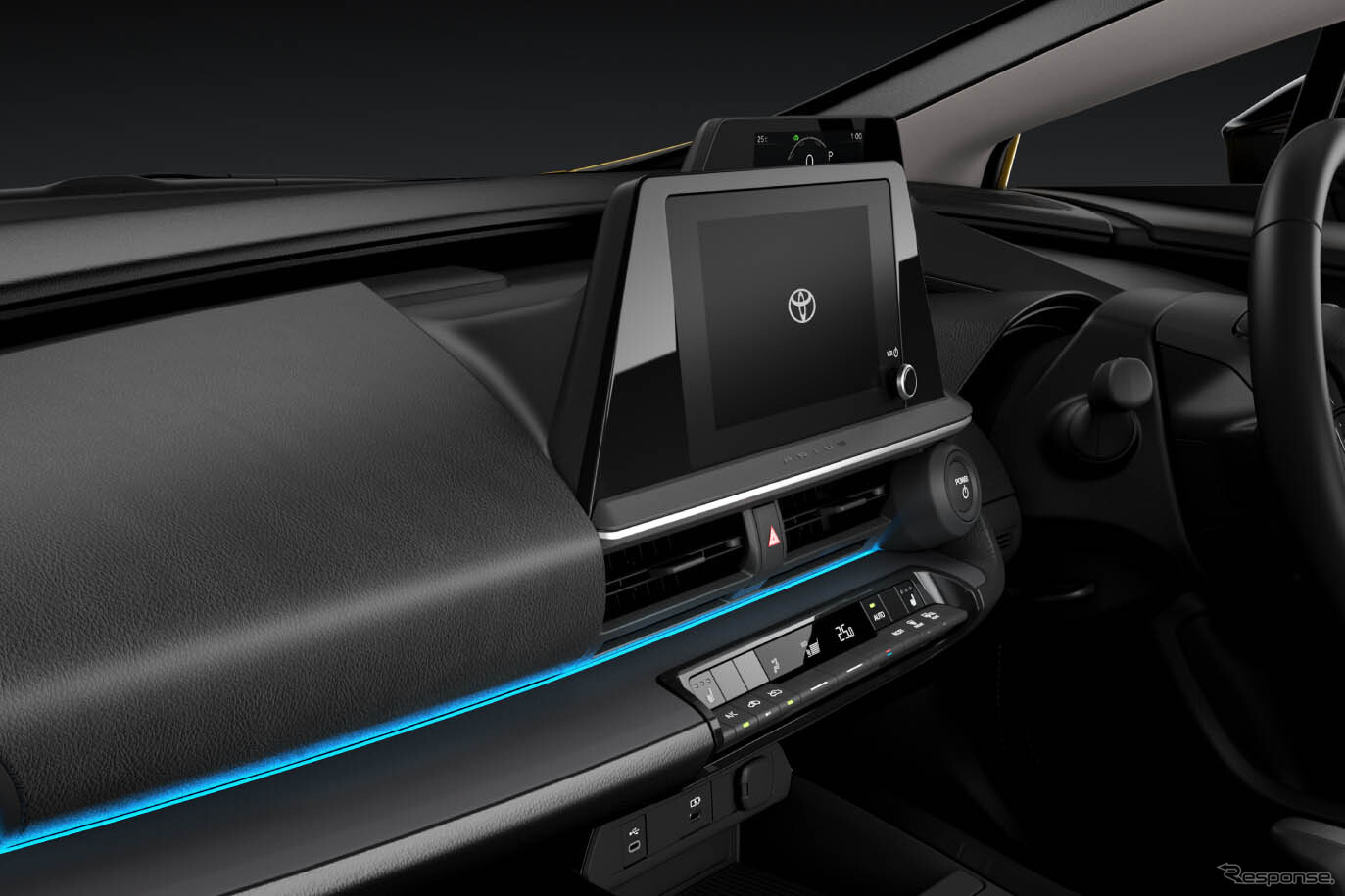 『トヨタ・プリウス』のインテリア。