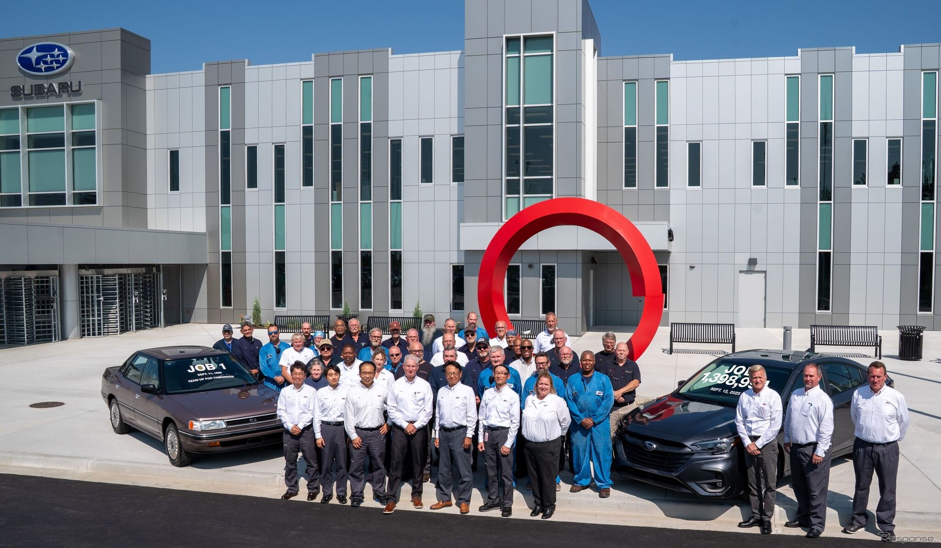 スバル『レガシィ』の最終車両がラインオフ