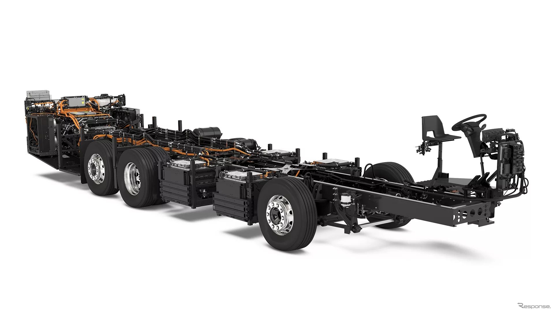 新型電動バス向けシャシー、ボルボ「BZR Electric」